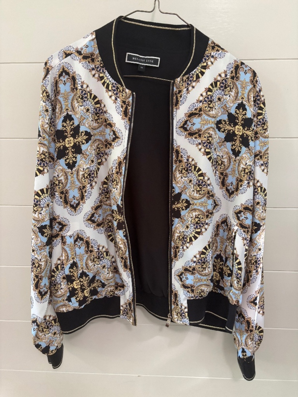 Melanie Lyne Bomber Jacket NWOT size 10